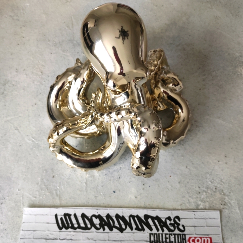 Chrome Octopus Kraken Statue